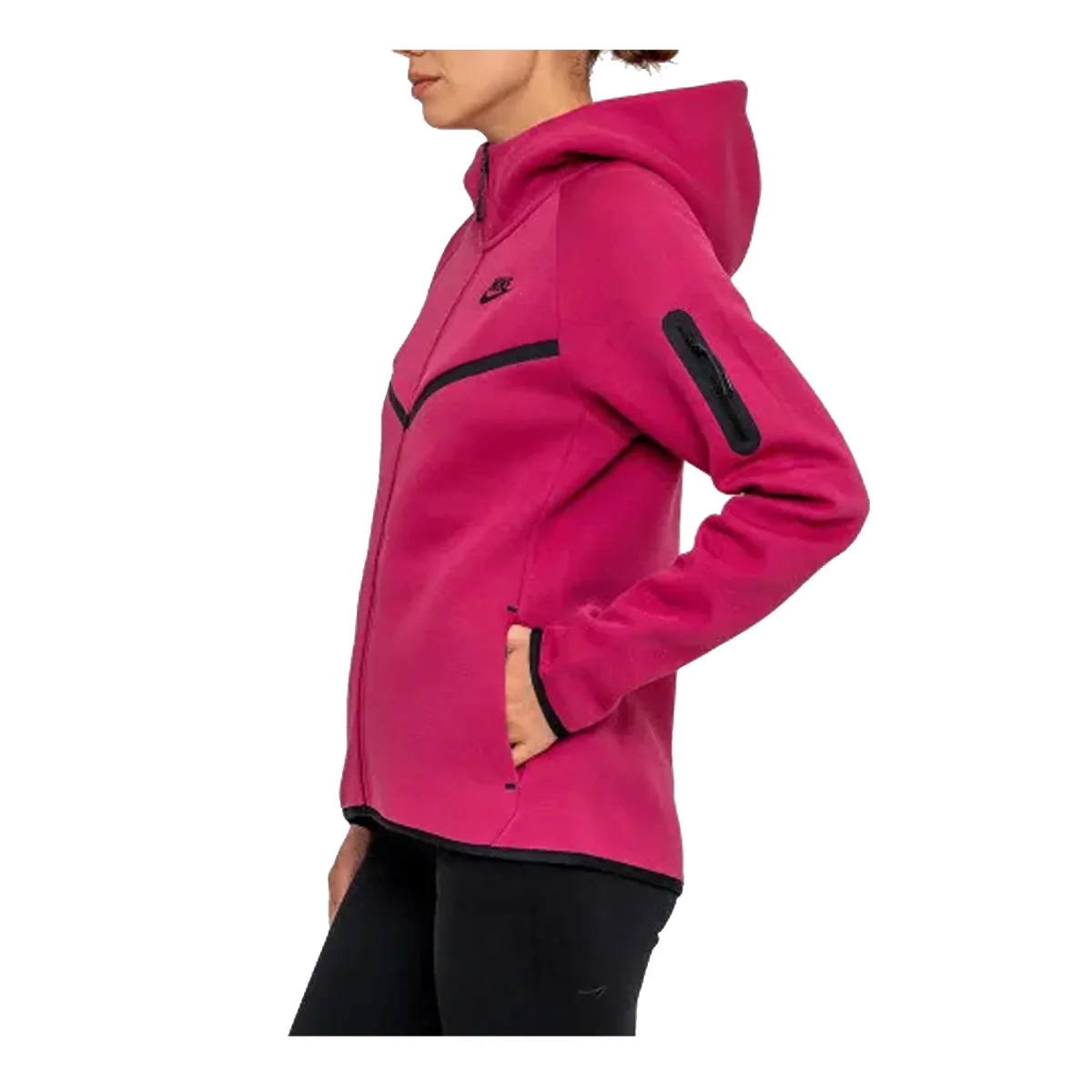 Felpa Con Cappuccio Full zip Tech Fleece Donna - immagine 4