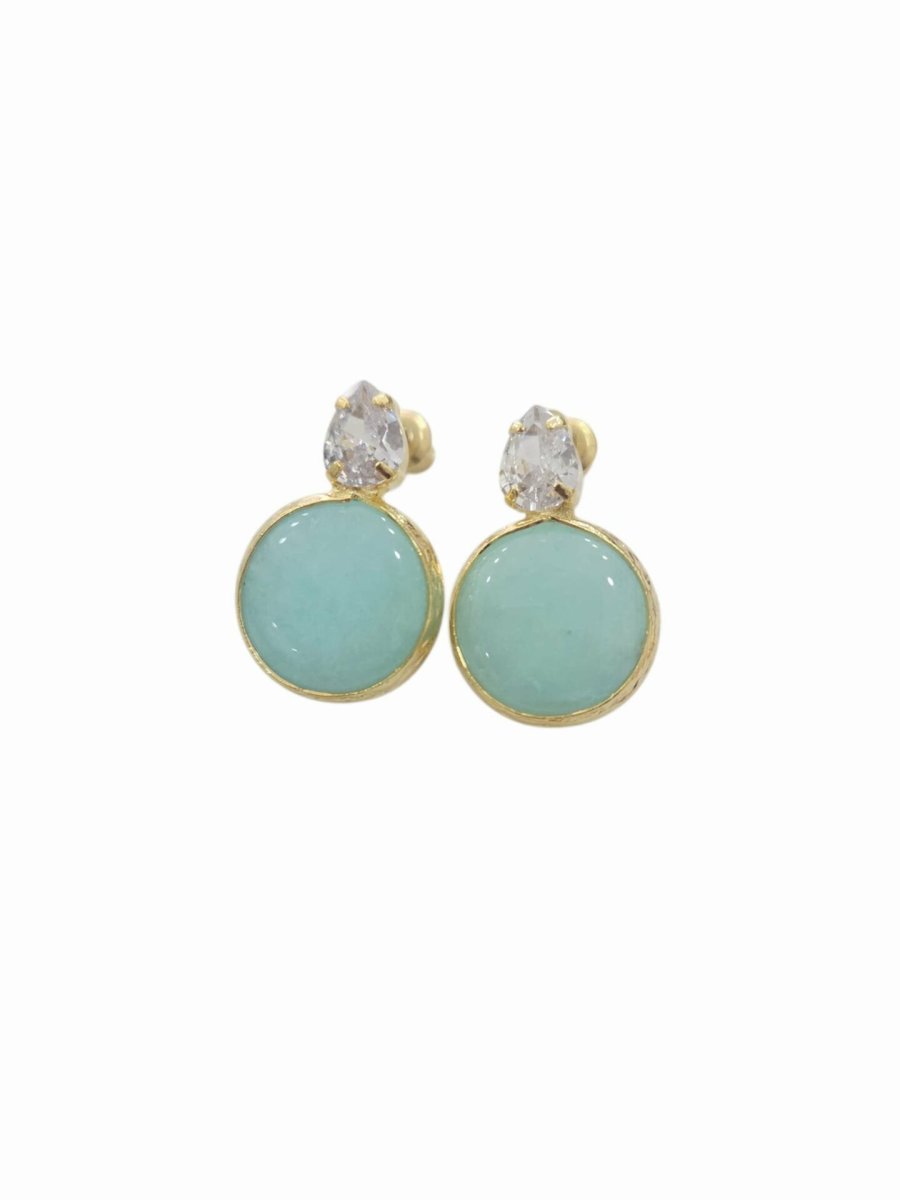 Orecchini lobo realizzati su base in ottone con zircone a goccia ed agata tonda e zirocne rettangolare ed occhio di gatto quadrato
Colori tondo rosa,turchese e celeste pastello
Colori quadrati verde, azzurro, rosa e polvere.
Peso 3.7 gr
Lunghezza 2cm - immagine 3