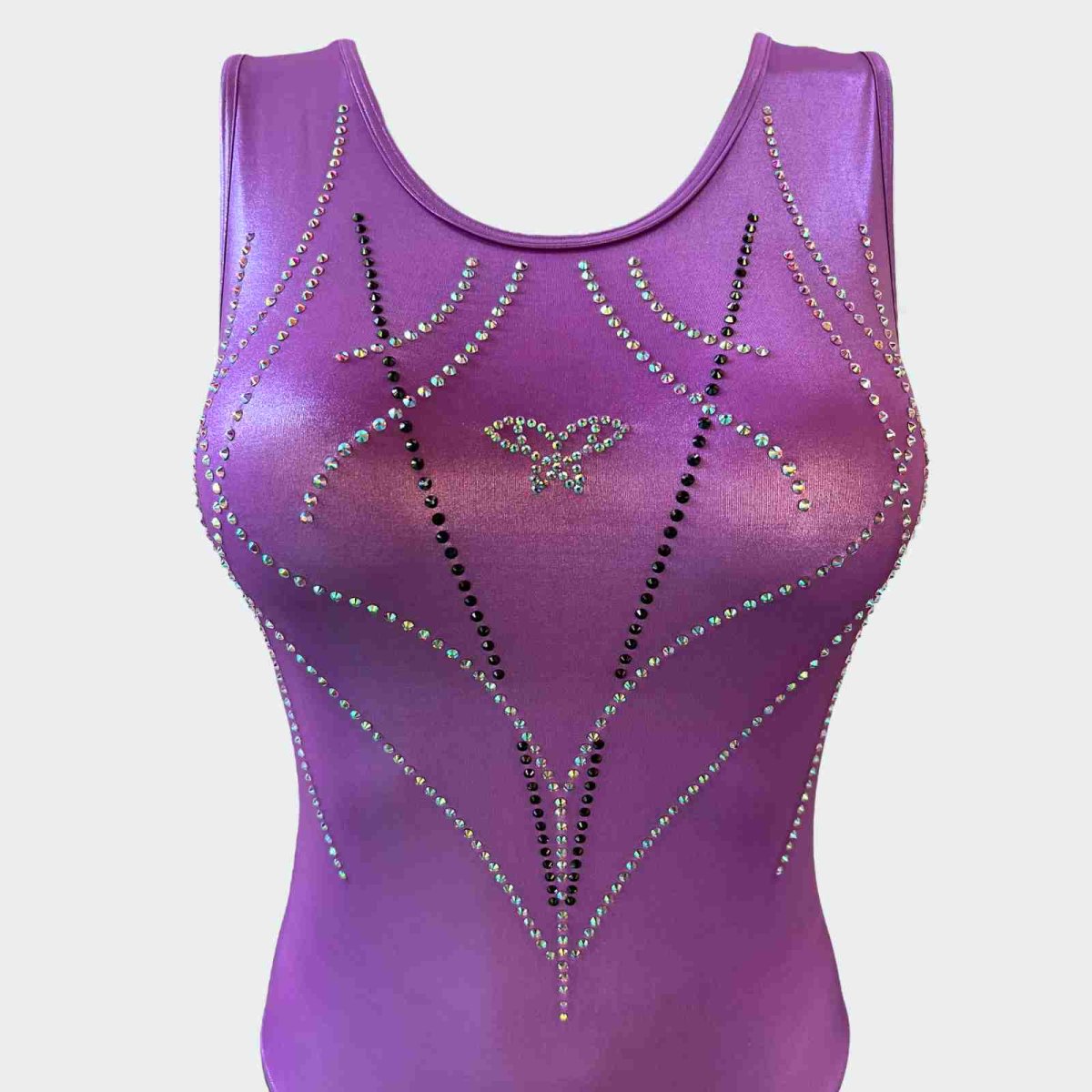 Body Smanicato IRIS Lurex Lilla - immagine 3