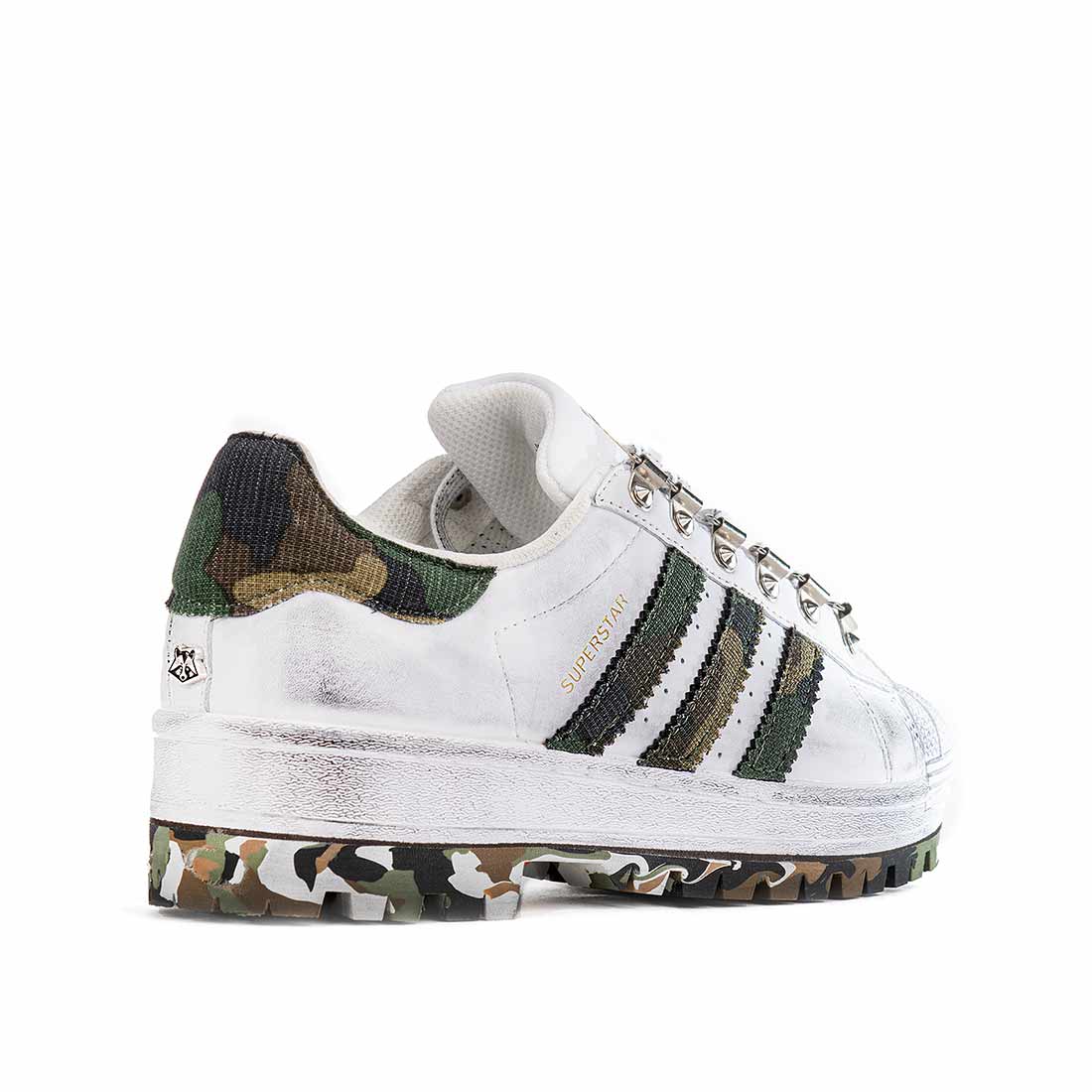 Adidas Superstar Militari con suola Carrarmato - immagine 5
