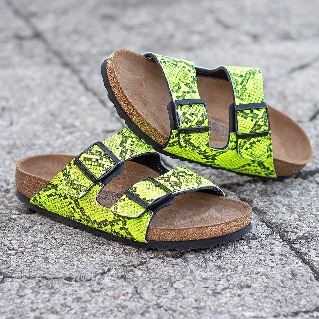 Personalizzazione Birkenstock Arizona Pitonate Giallo Fluo (neon) - immagine 3