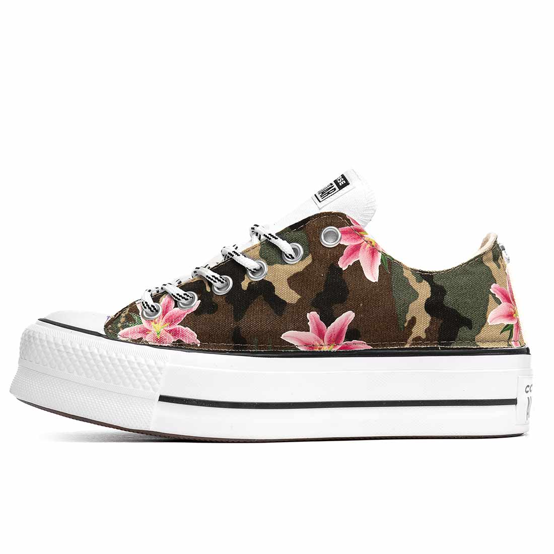 Converse All Star Basse Camo e Fiori - immagine 3