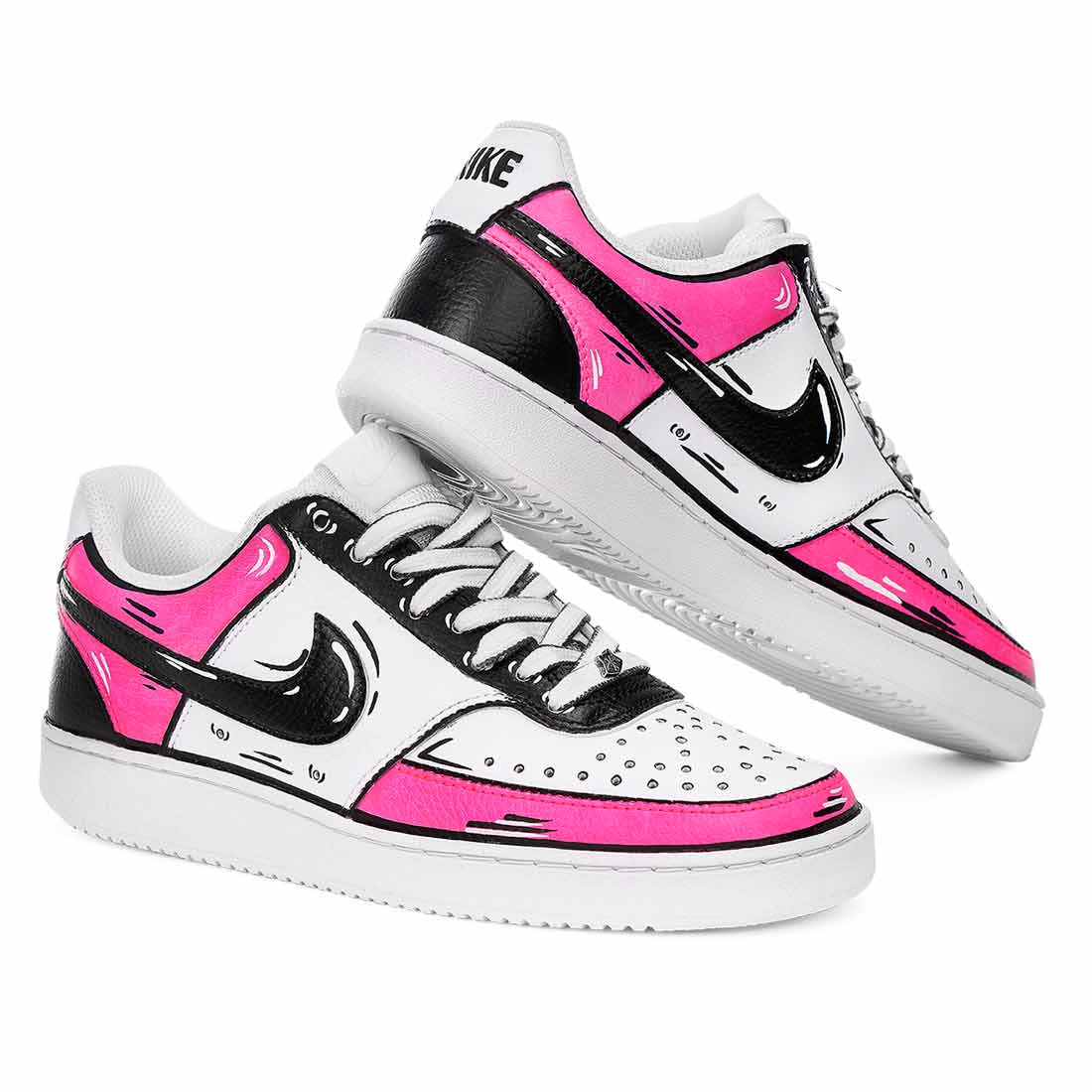 Nike Court - Cartoon - Nero e Fucsia - Outlet - immagine 5
