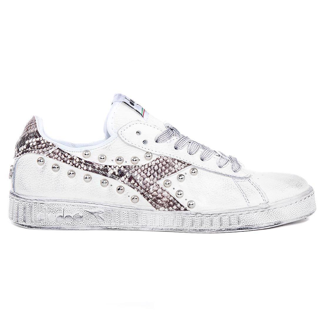 Diadora Game L Low Pitonate con borchie
