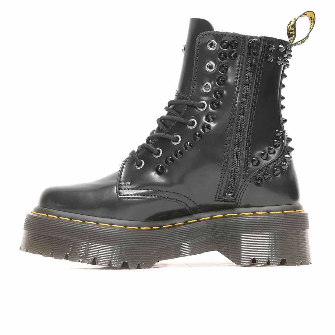 Personalizzazione Dr Martens Jadon con borchie a punta Nere Lucide - immagine 5