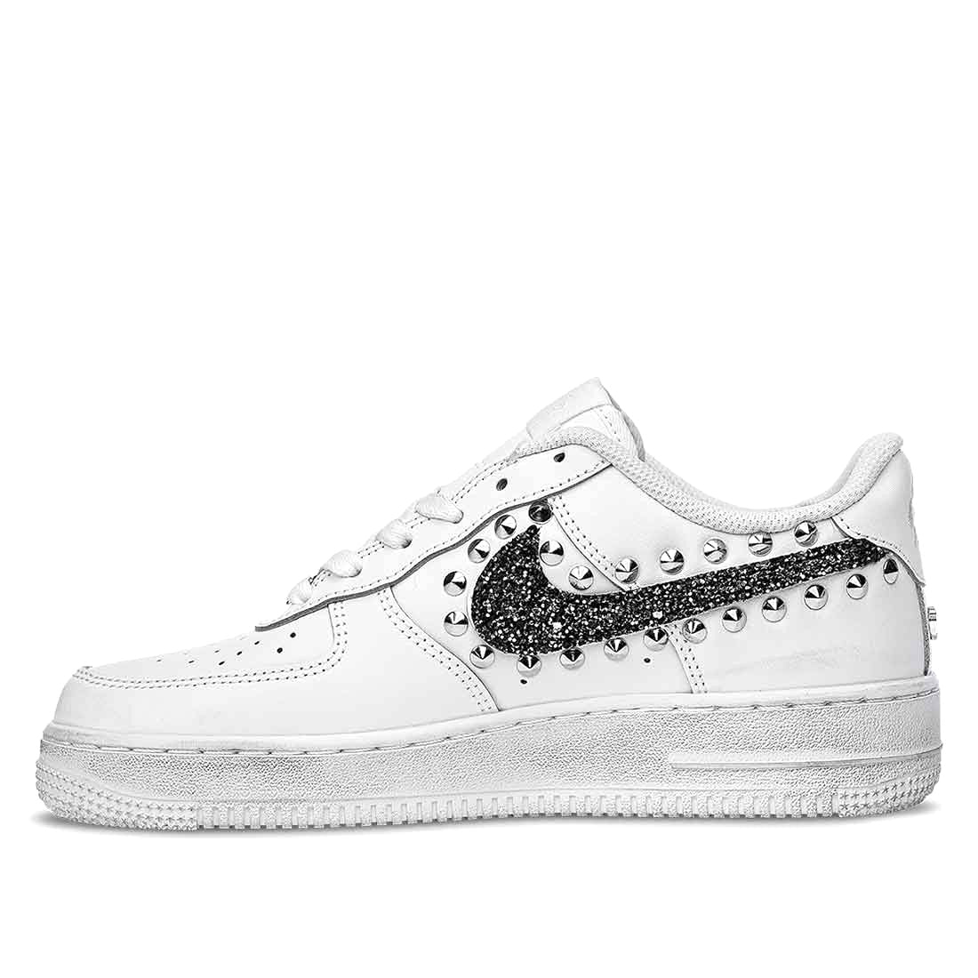 Nike AF1 Glitter nero e Borchie - immagine 6