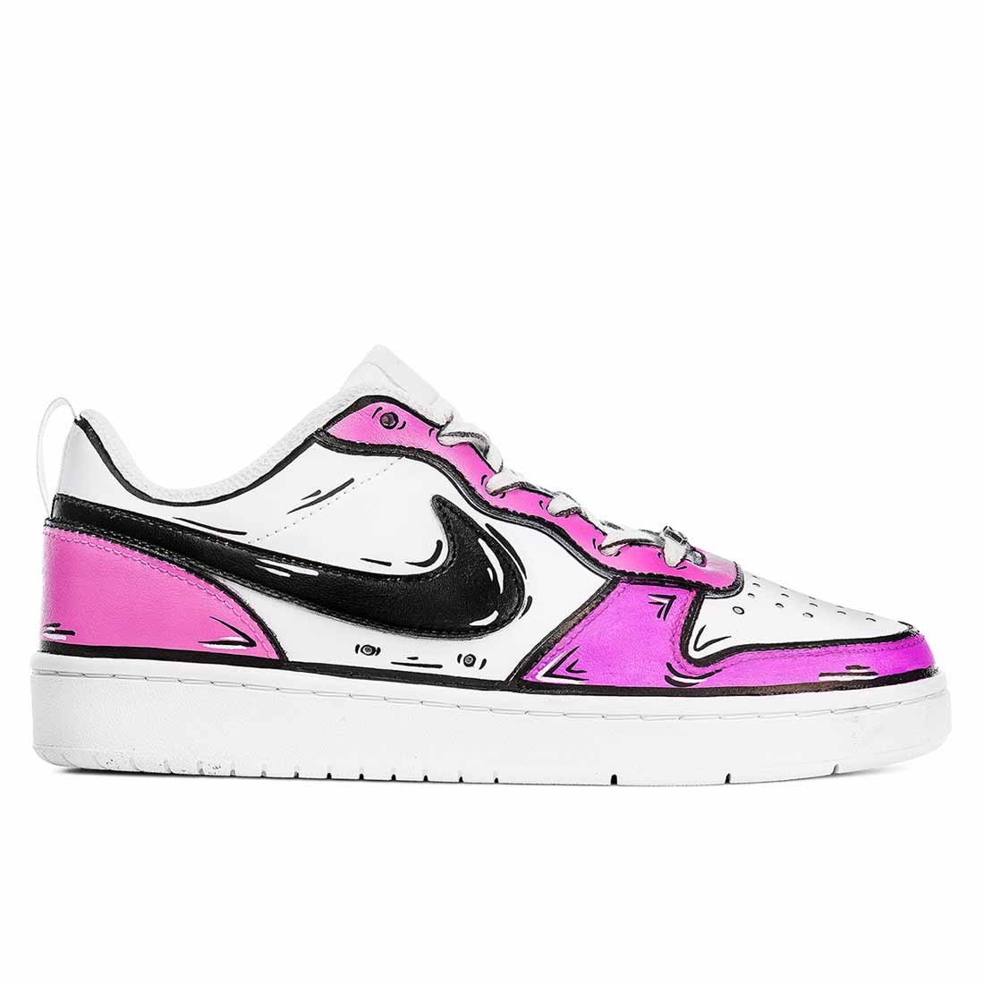 Nike Court - Cartoon - Rosa Fluo