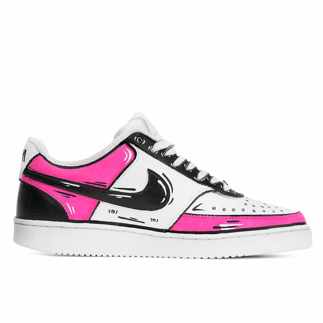 Nike Court - Cartoon - Nero e Fucsia - Outlet - immagine 2