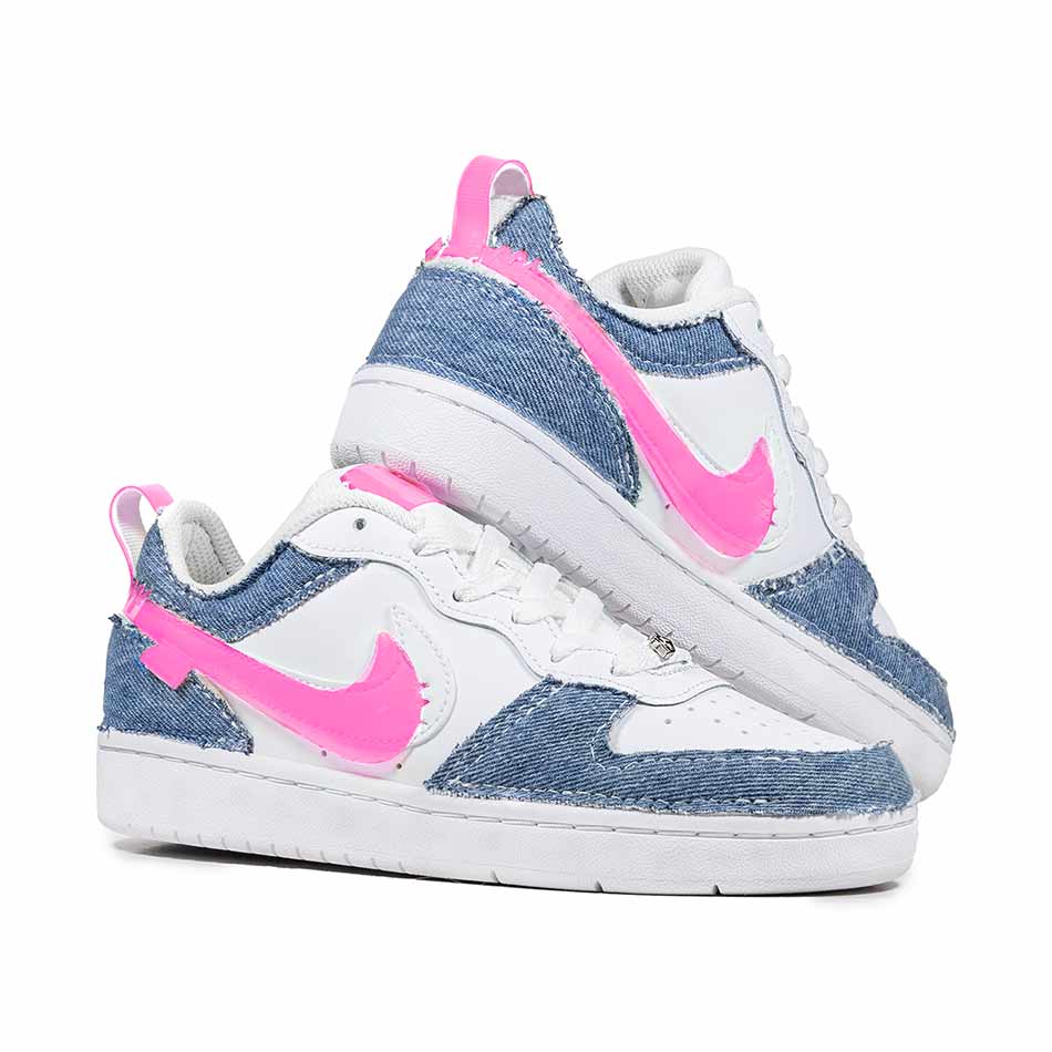 Nike Denim e Vinile Rosa Fluo - immagine 3