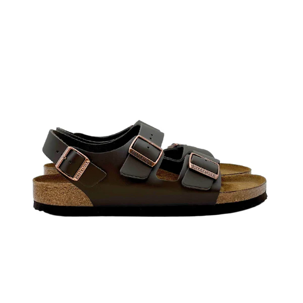 Sandalo Birkenstock in pelle e cinturino - immagine 2