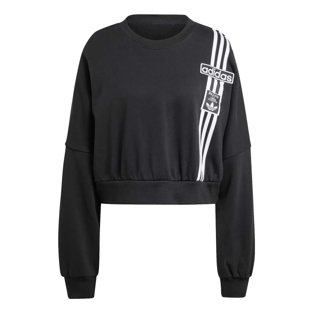 Felpa Giro Crop Adibreak Donna