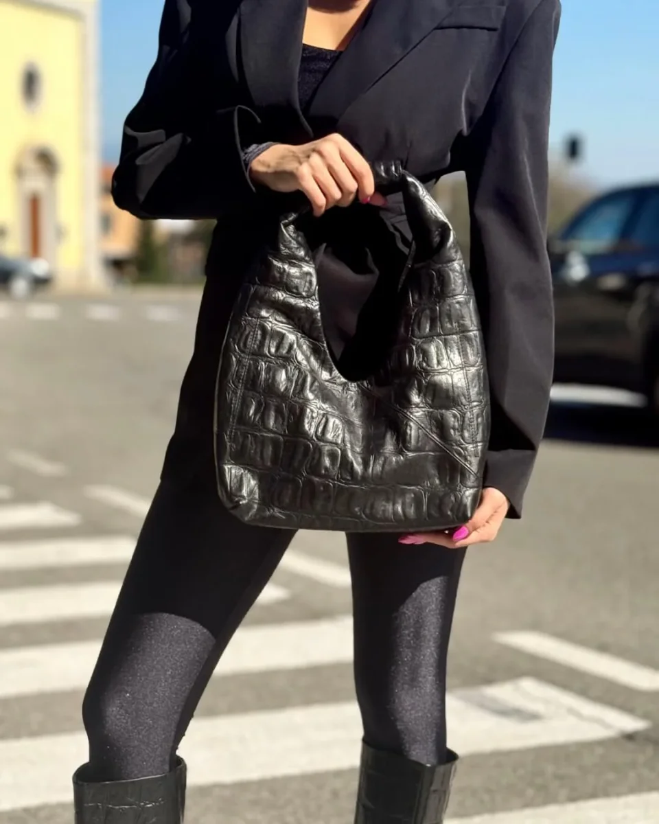 Borsa Puff-y black - immagine 6