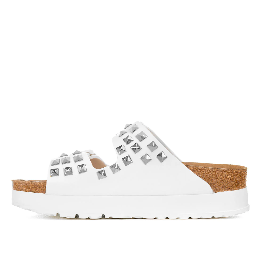 Personalizzazione Birkenstock Papillio Platform Borchie a Piramide argento - immagine 3