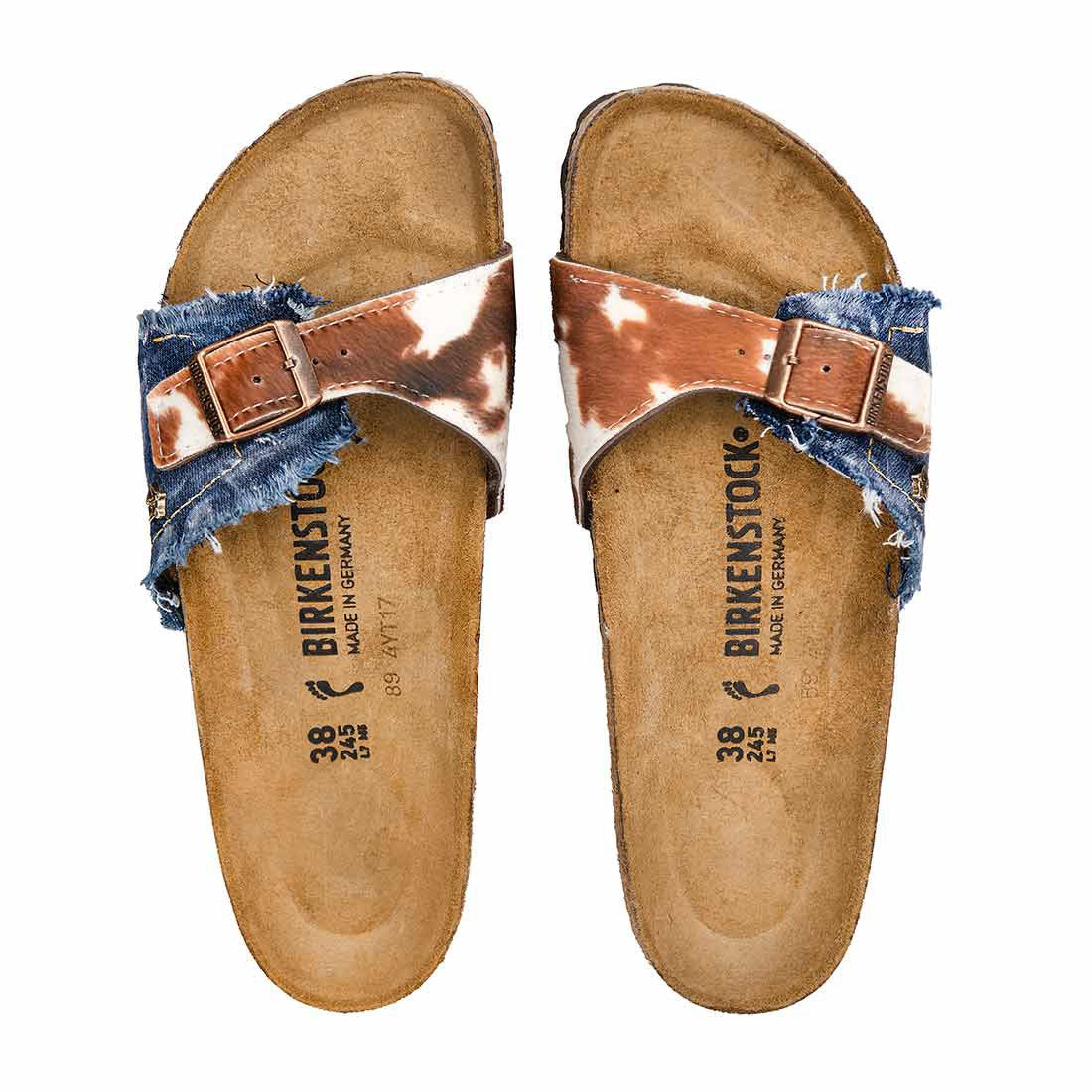 Personalizzazione Birkenstock Madrid Country - Muccato e Denim - immagine 2
