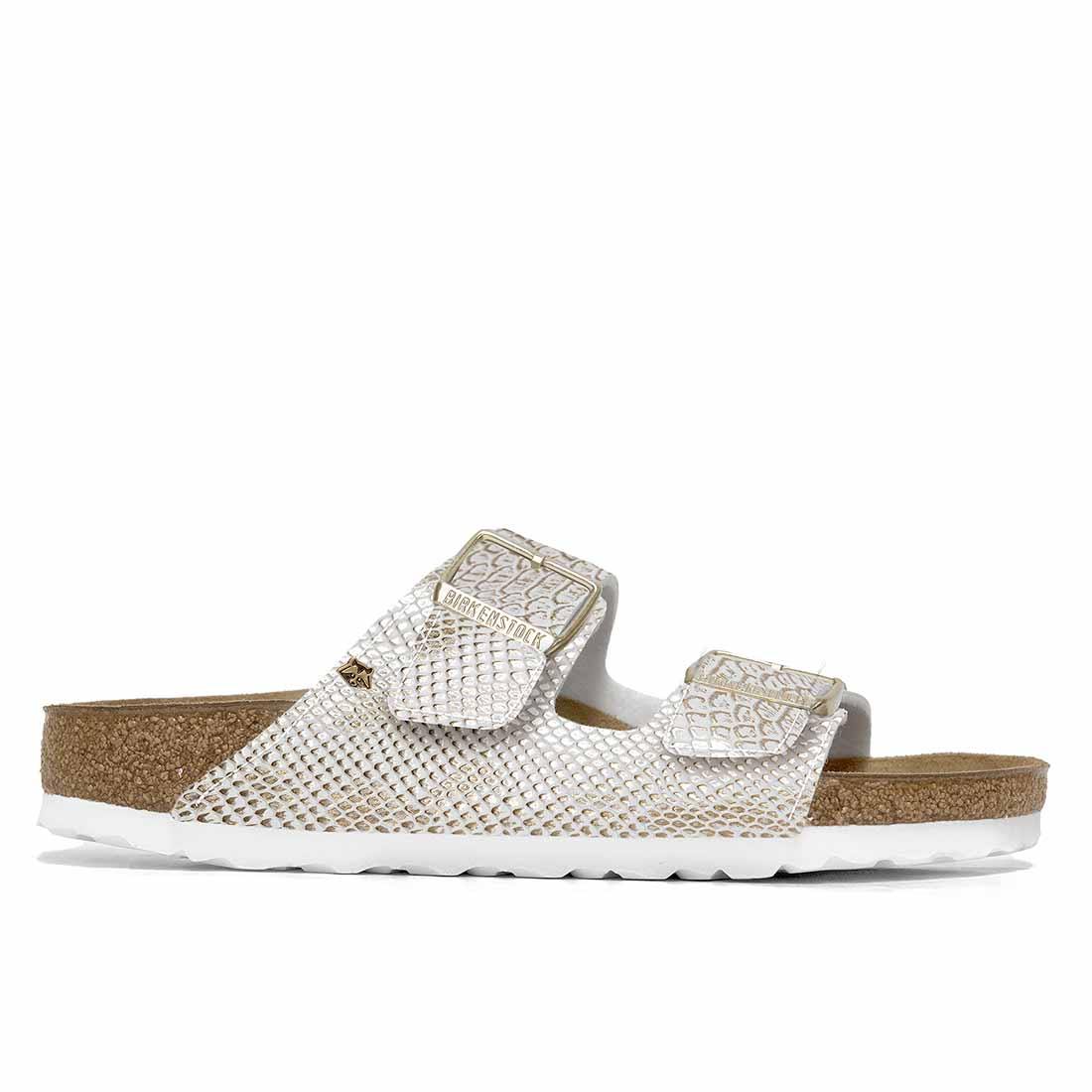 Personalizzazione Birkenstock Arizona Bianche Pitone Oro - immagine 3