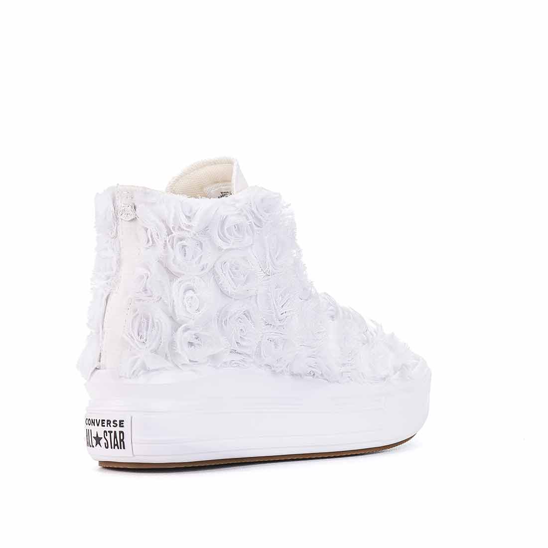 Converse All Star Alte Move Rose Bianche - Sposa - Outlet - immagine 5