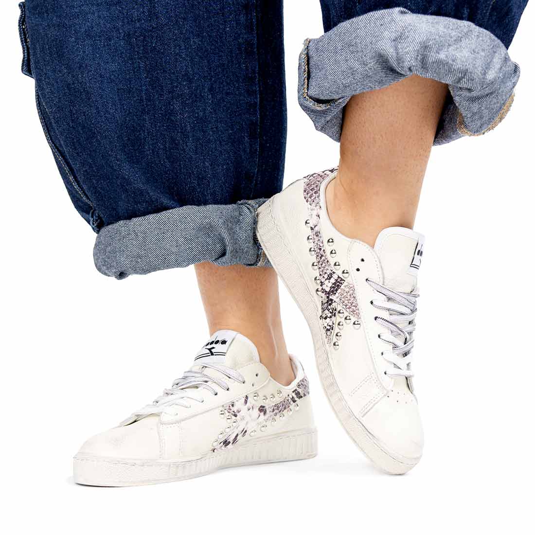 Diadora Game L Low Pitonate con borchie - immagine 6