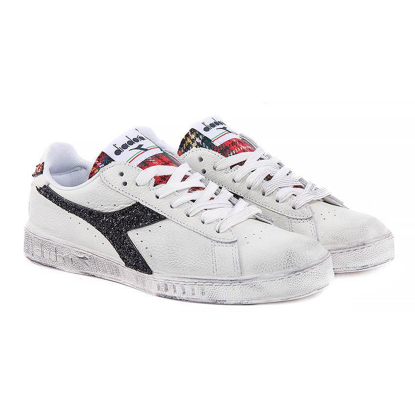Diadora Game L Low - Scozzesi - Tartan Scozzese e Glitter Nero - immagine 3