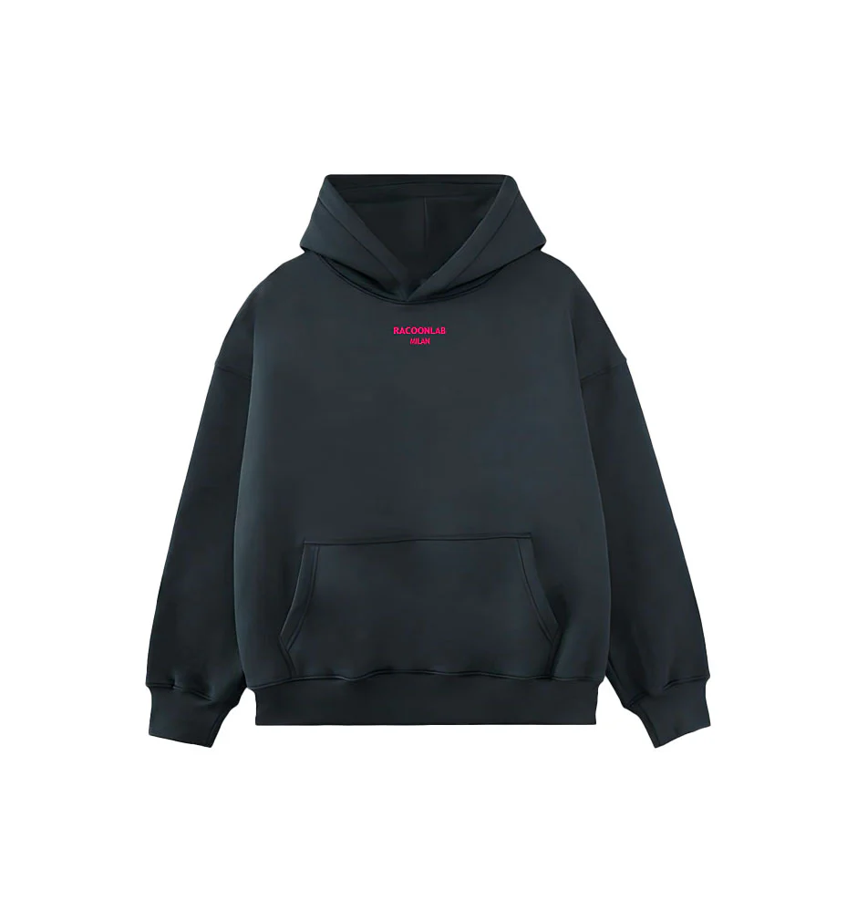 Hoodie Racoon - Karma - Nera - immagine 3