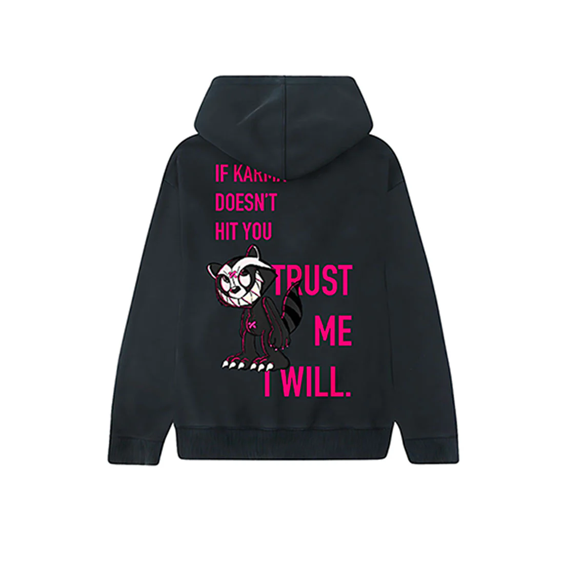 Hoodie Racoon - Karma - Nera - immagine 4