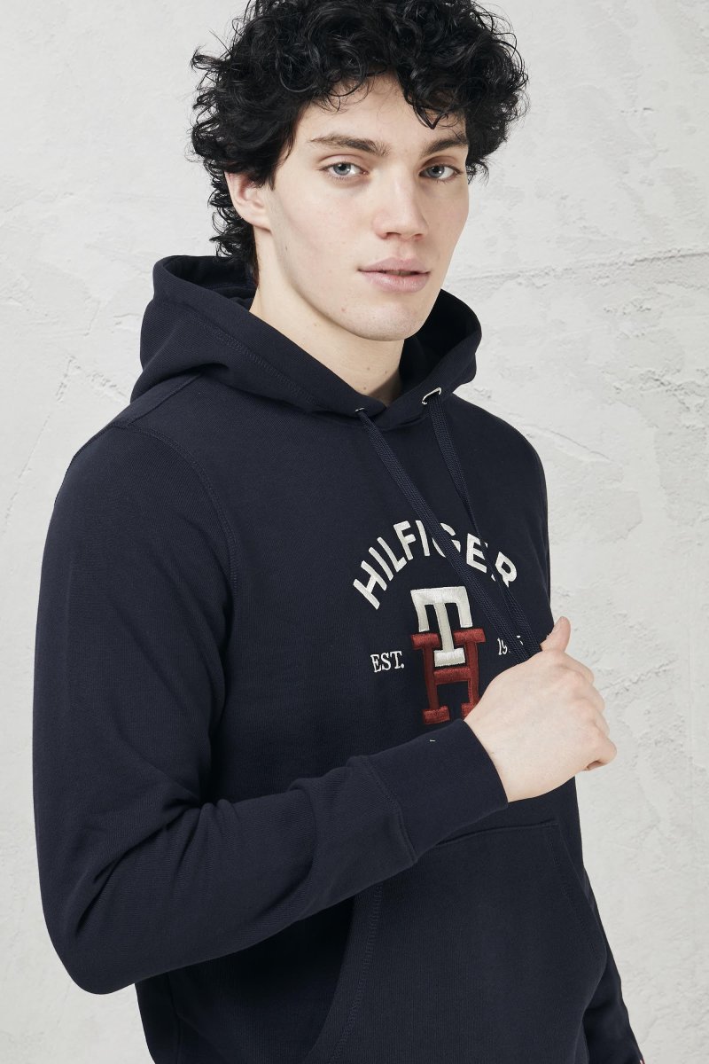 Felpa TH monogram con cappuccio - immagine 4