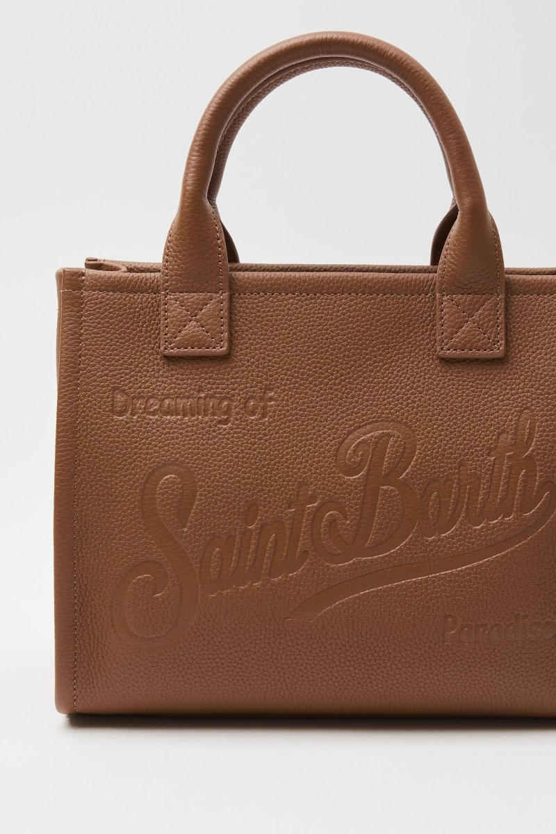 Borsa a spalla Vanity Midi in pelle martellata - immagine 2