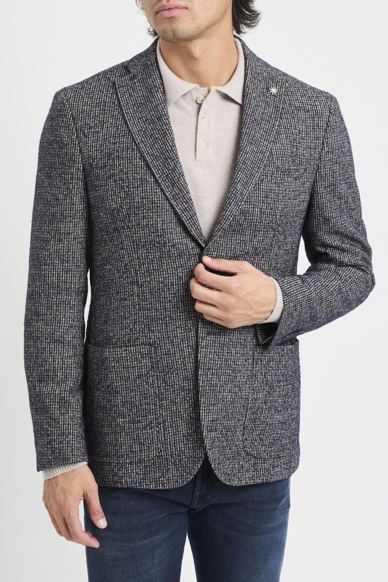 Giacca in misto lana micro pattern - immagine 2