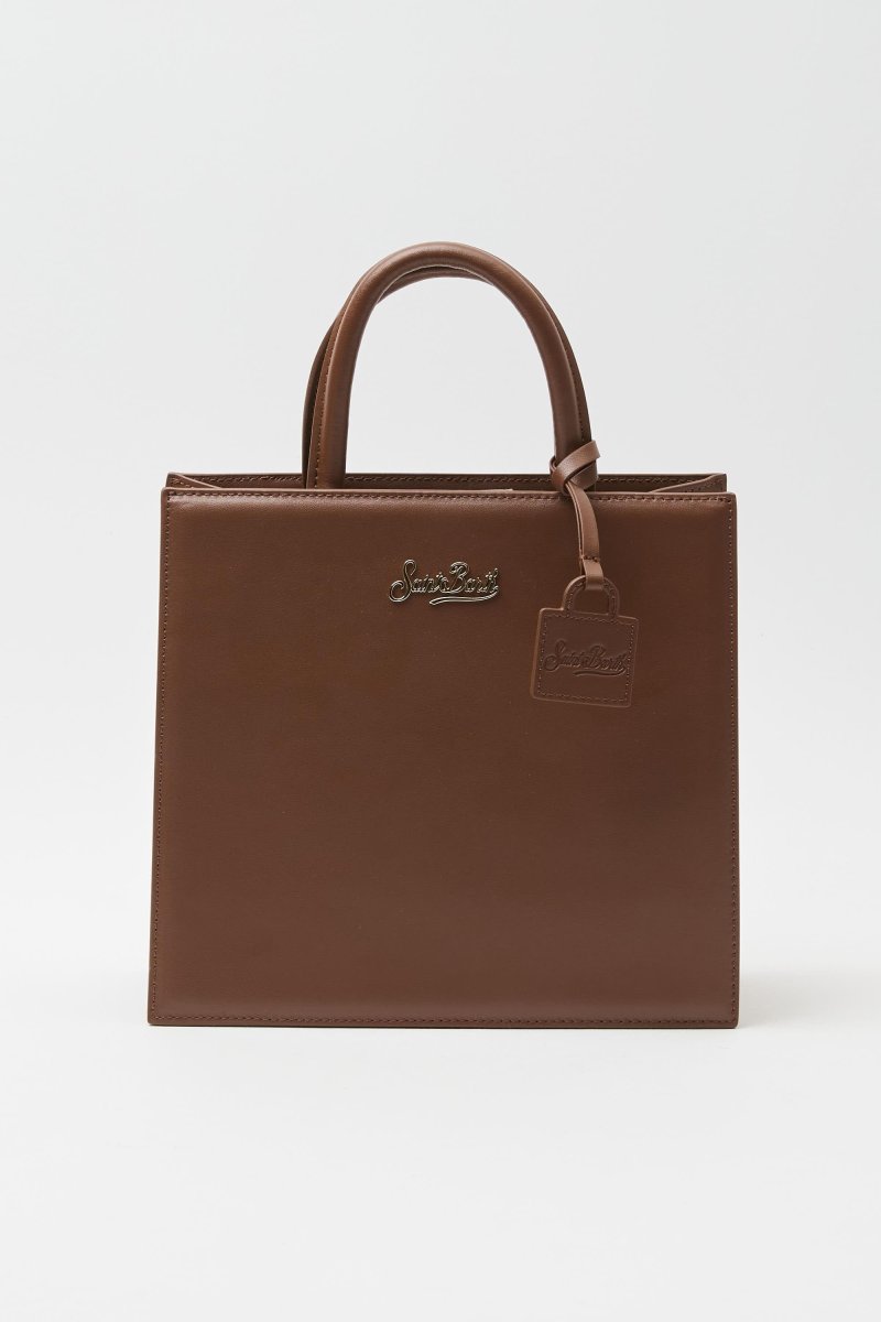 Borsa a mano Shop Bag midi in pelle liscia - immagine 2