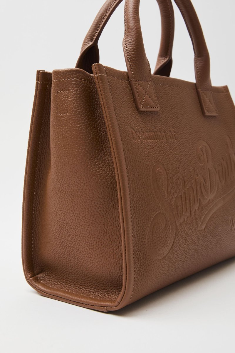 Borsa a spalla Vanity Midi in pelle martellata - immagine 8