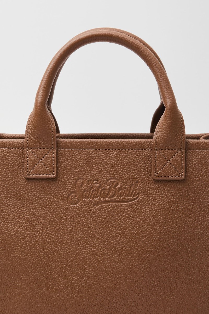 Borsa a spalla Vanity Midi in pelle martellata - immagine 5