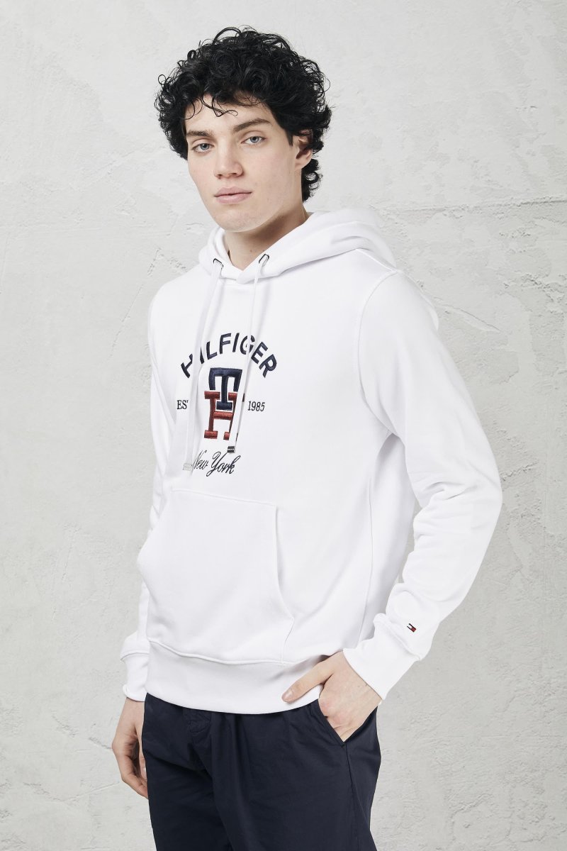 Felpa TH monogram con cappuccio - immagine 2
