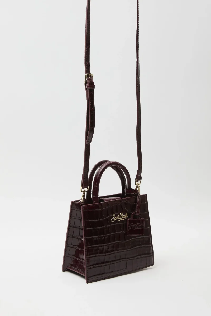 Borsa a mano Shop Bag mini in pelle stampa cocco - immagine 7