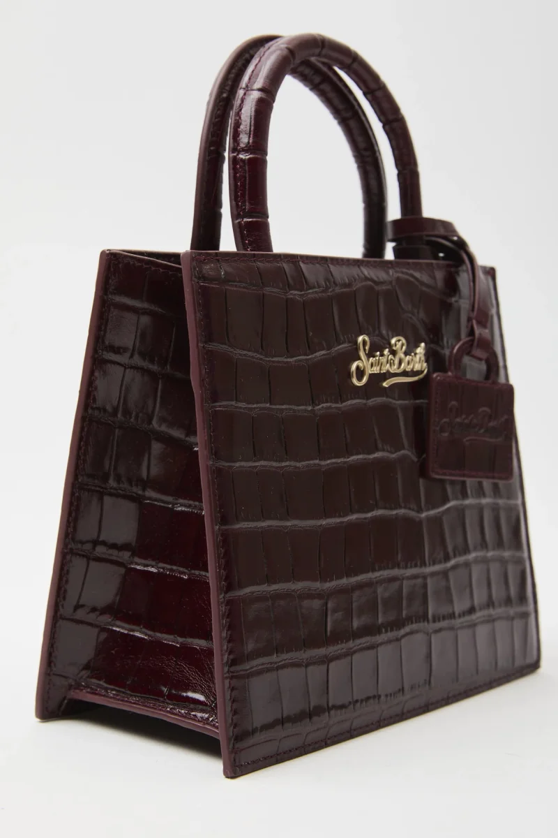 Borsa a mano Shop Bag mini in pelle stampa cocco - immagine 4