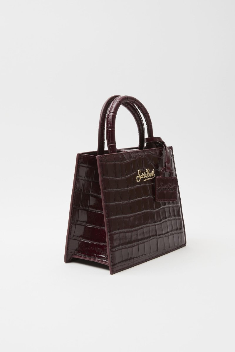 Borsa a mano Shop Bag mini in pelle stampa cocco - immagine 3