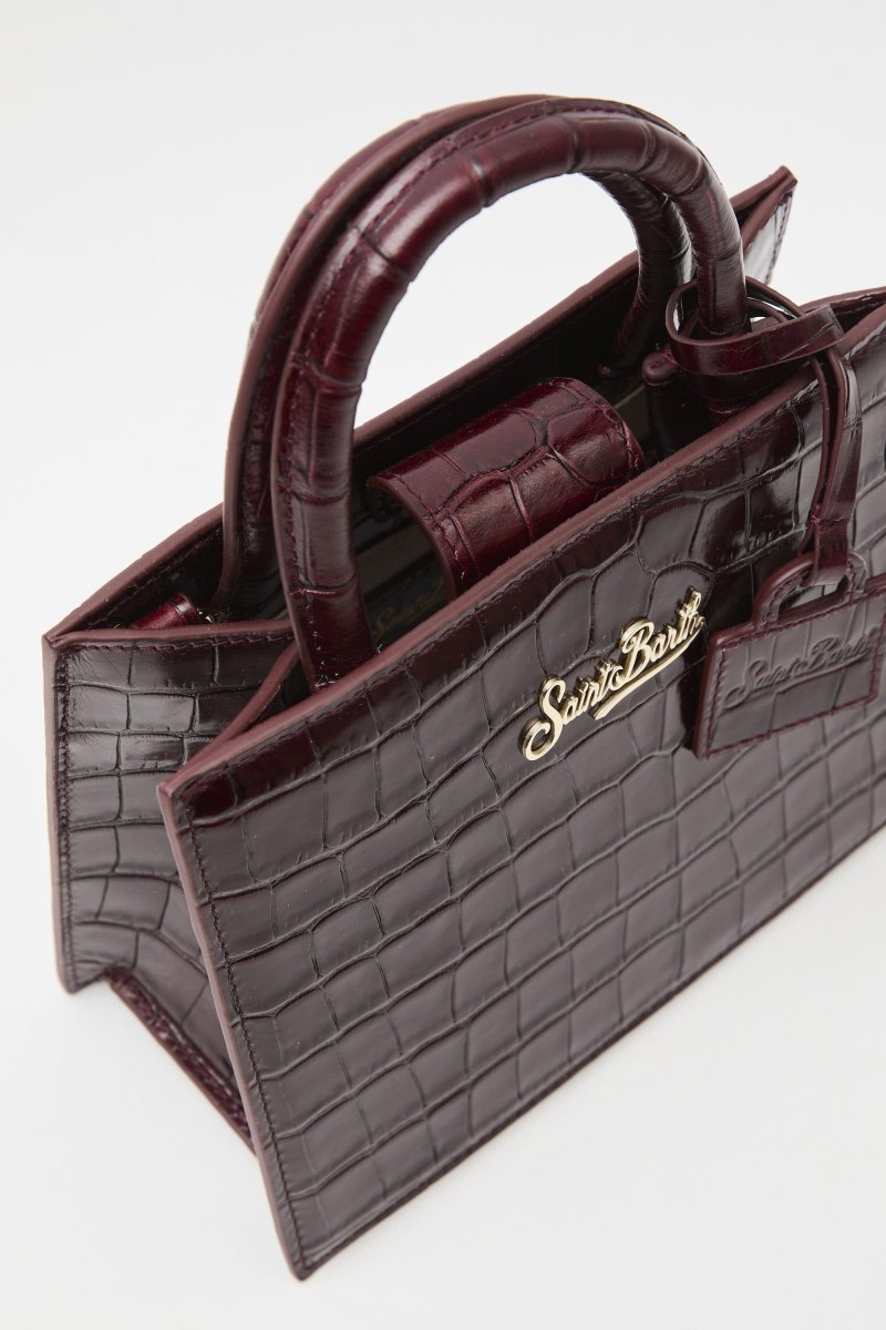 Borsa a mano Shop Bag mini in pelle stampa cocco - immagine 5