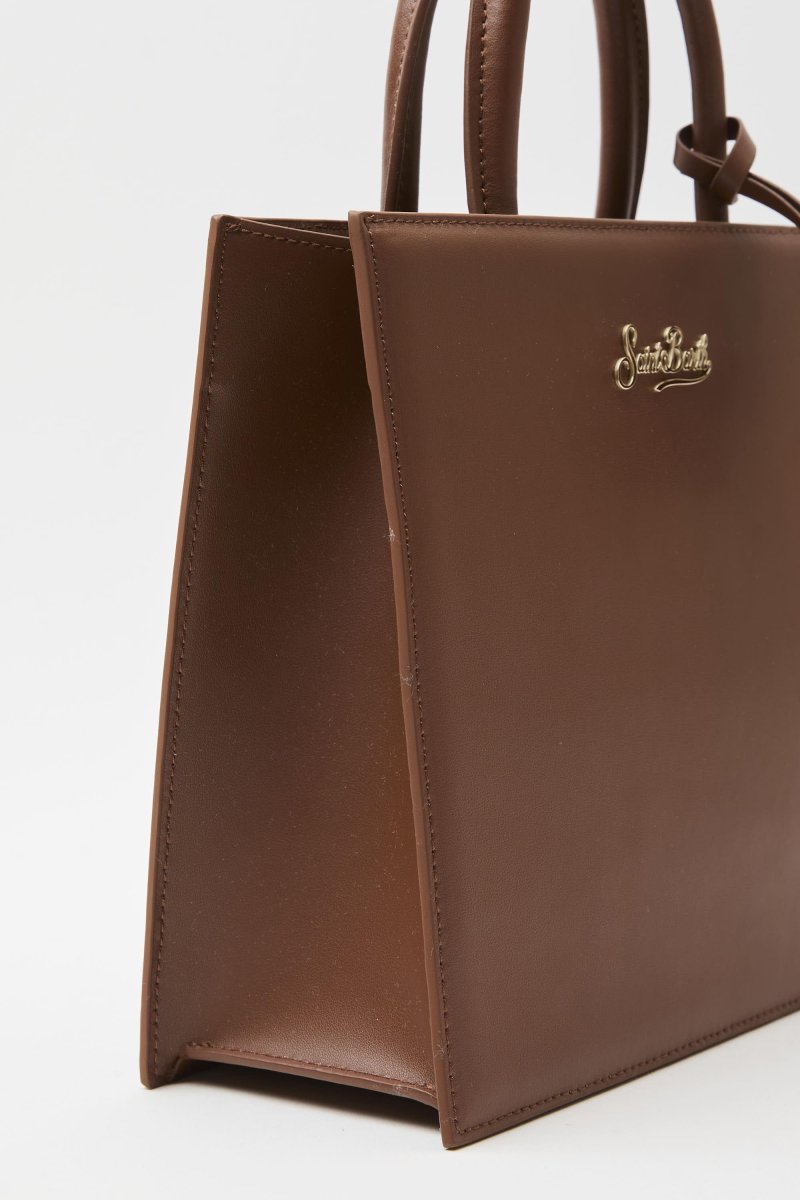 Borsa a mano Shop Bag midi in pelle liscia - immagine 6