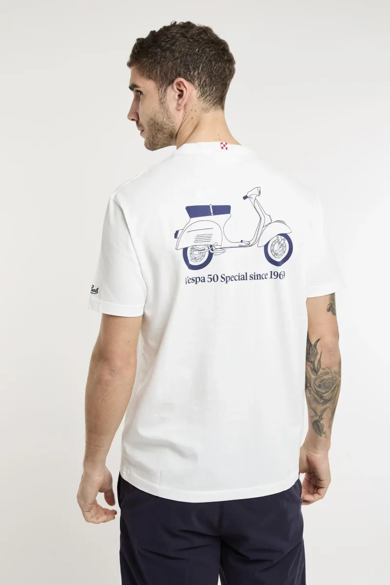 T-shirt in cotone con stampa vespa - immagine 2