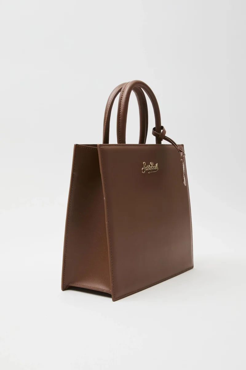 Borsa a mano Shop Bag midi in pelle liscia - immagine 3