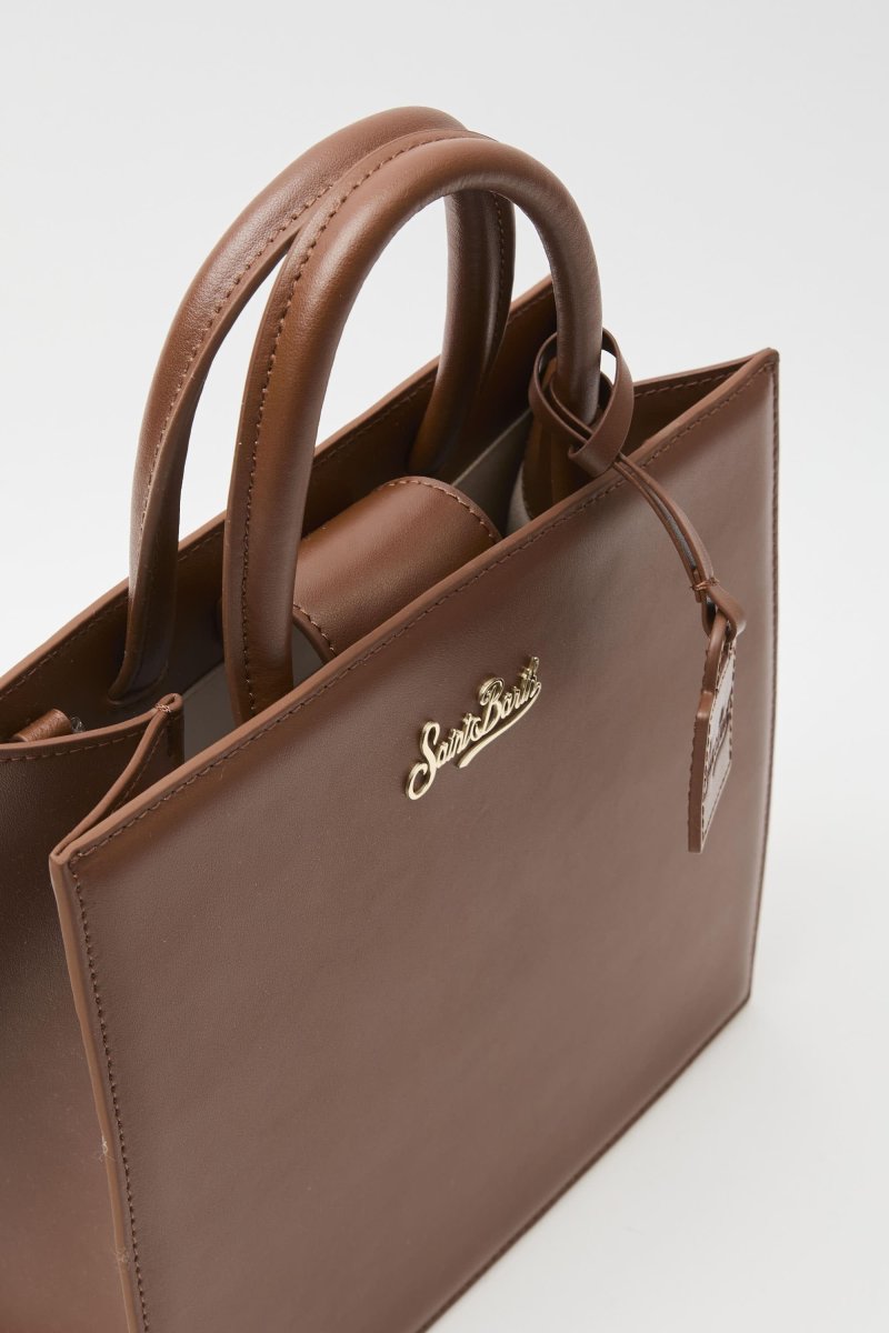 Borsa a mano Shop Bag midi in pelle liscia - immagine 4