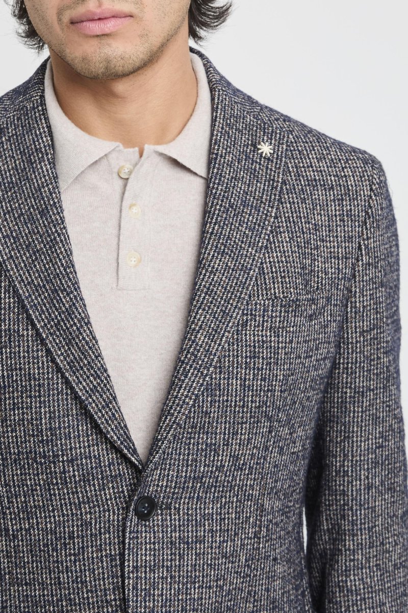 Giacca in misto lana micro pattern - immagine 5