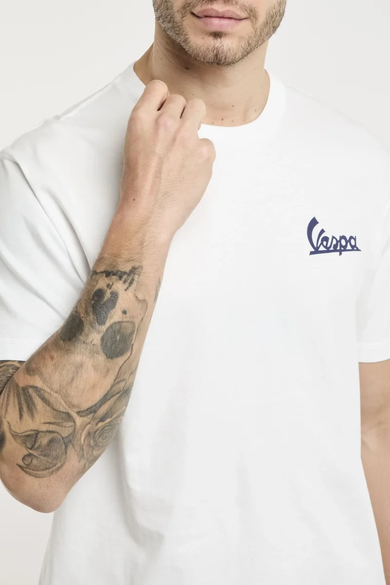 T-shirt in cotone con stampa vespa - immagine 6