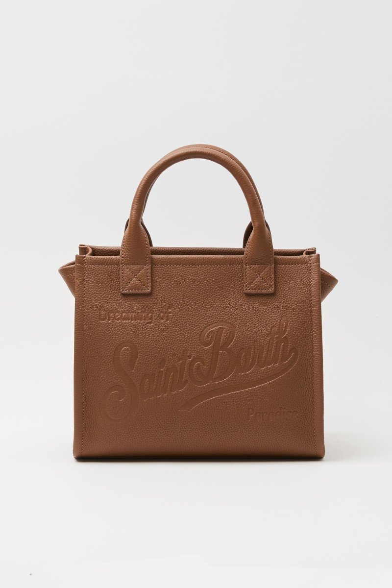Borsa a spalla Vanity Midi in pelle martellata - immagine 3