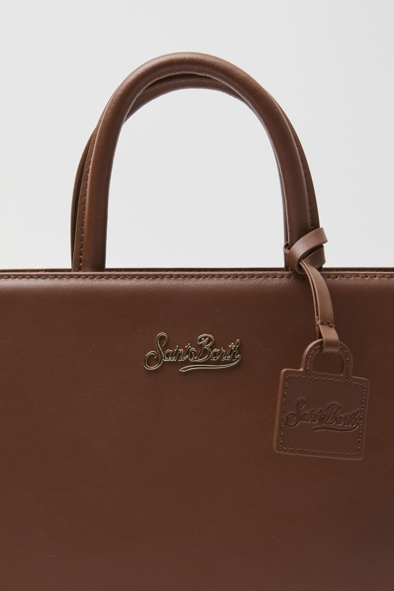 Borsa a mano Shop Bag midi in pelle liscia - immagine 5