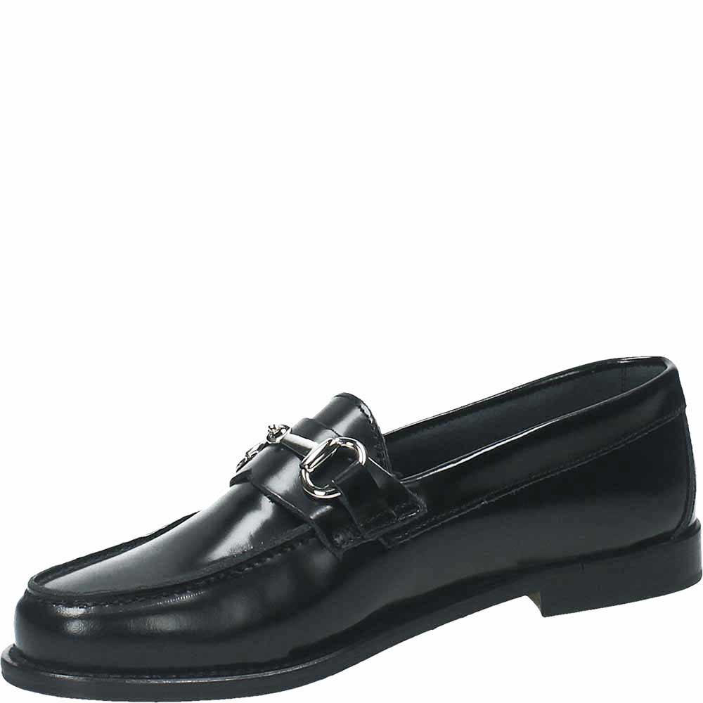 Mocassino Jordi nero con accessorio argento - immagine 5