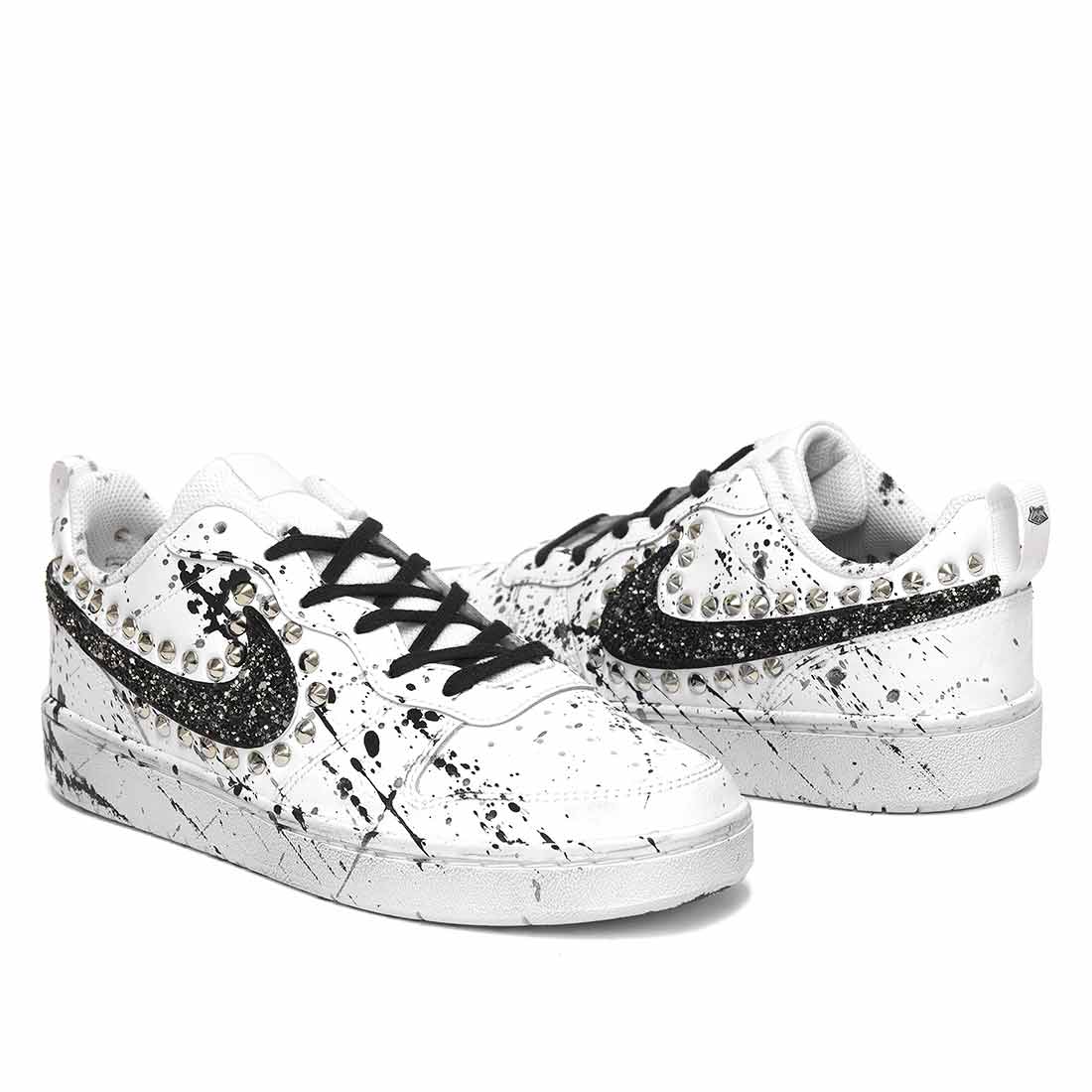 Nike Court Schizzate con Borchie e Glitter - immagine 3