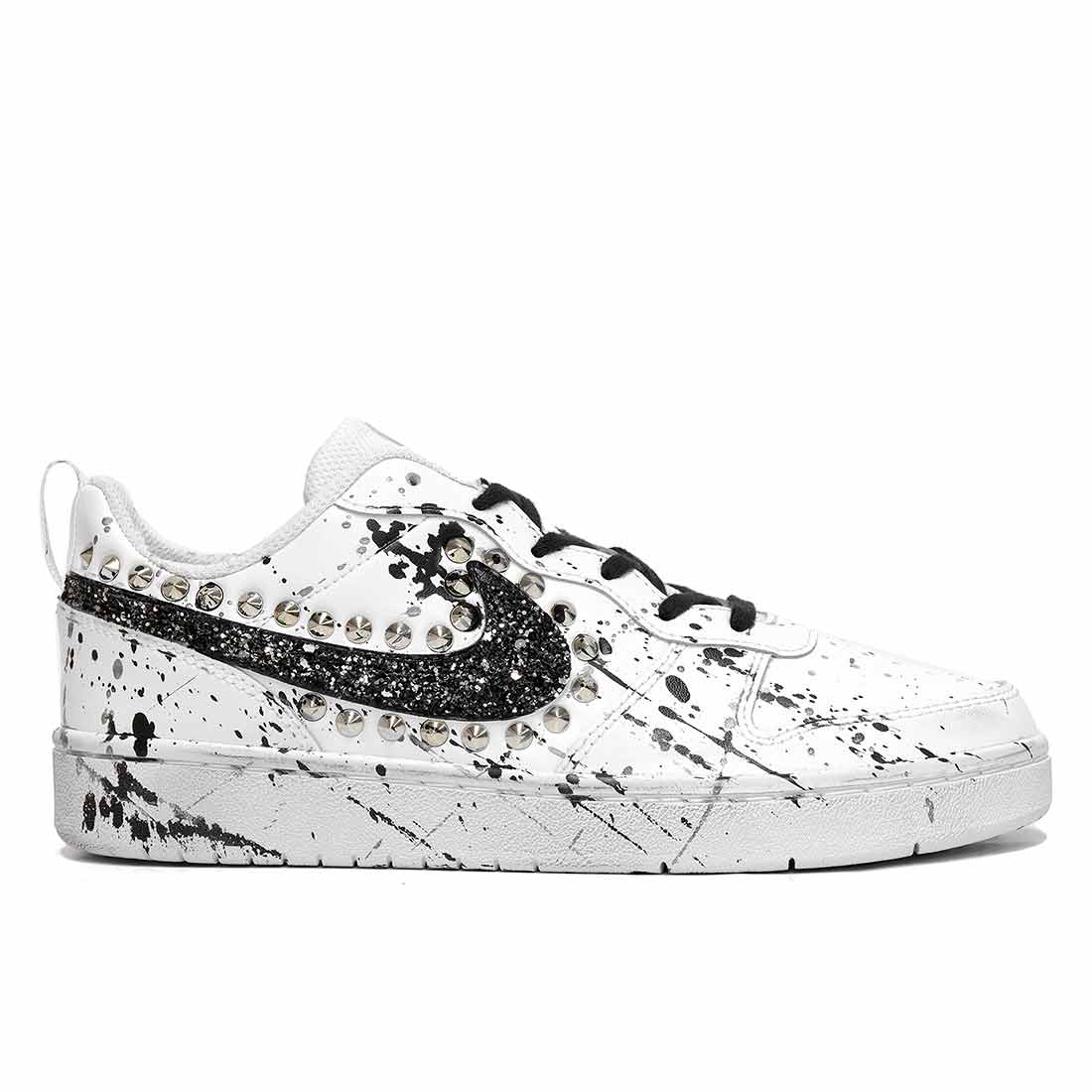Nike Court Schizzate con Borchie e Glitter