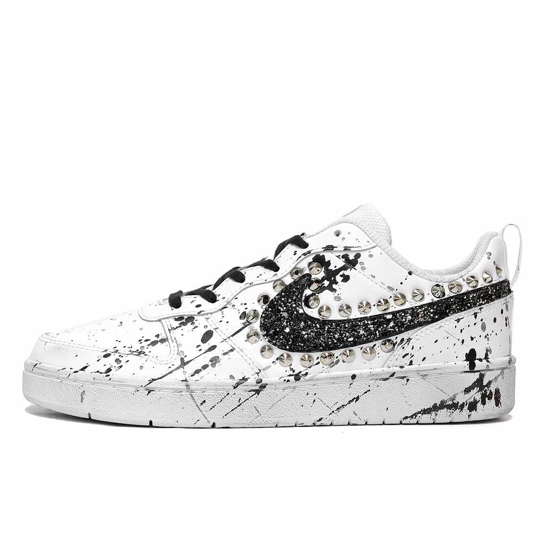 Nike Court Schizzate con Borchie e Glitter - immagine 4