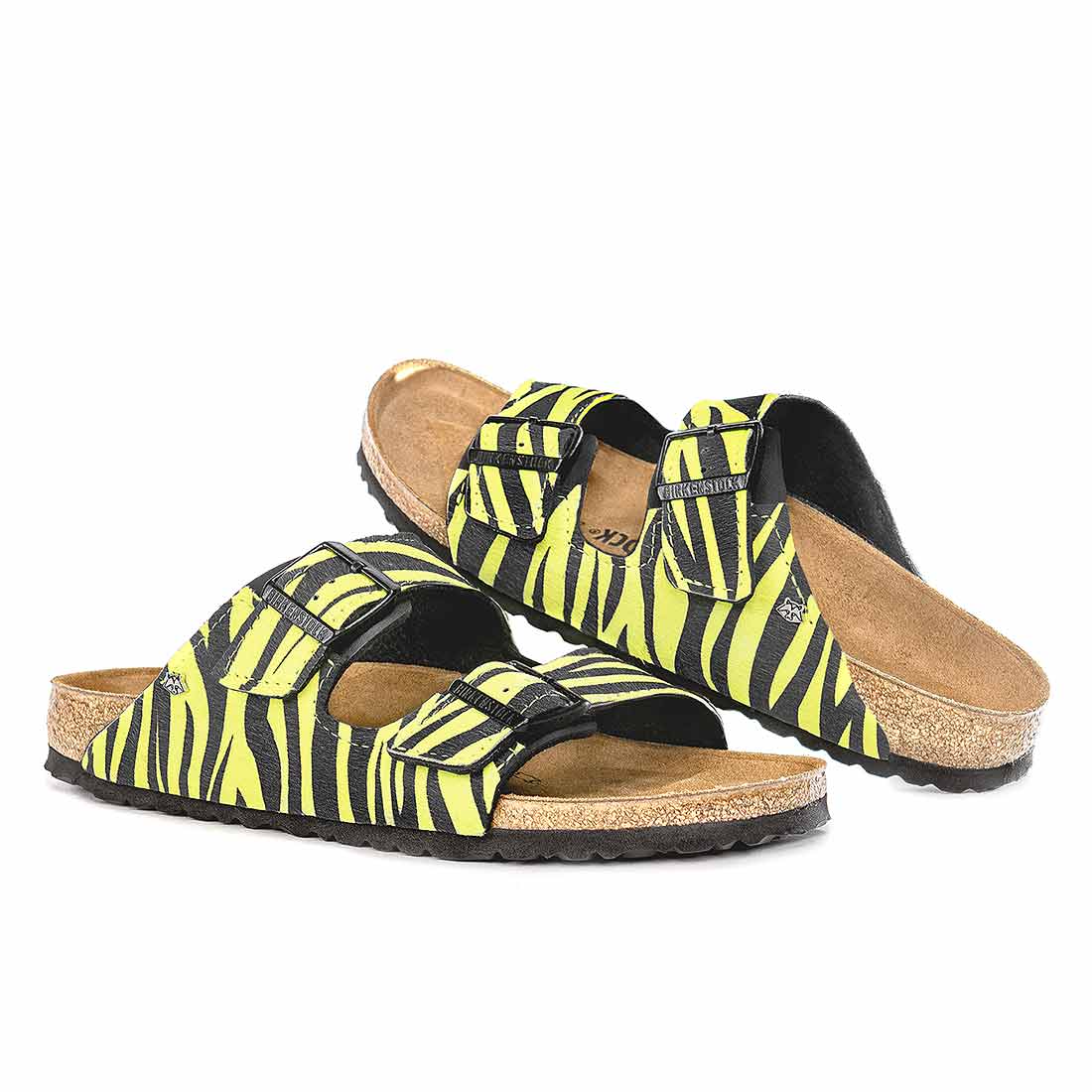 Personalizzazione Birkenstock Arizona Zebrate Giallo Fluo - immagine 2