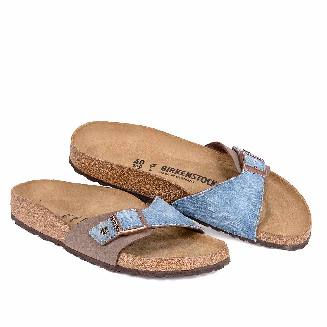 Personalizzazione Birkenstock Madrid Mocca e Denim - immagine 5