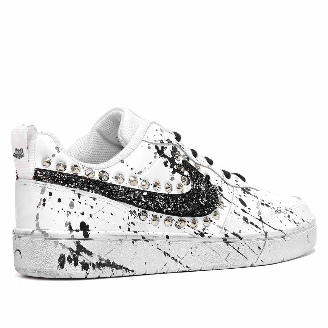 Nike Court Schizzate con Borchie e Glitter - immagine 5